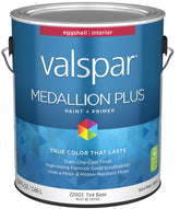 Valspar Medallion Plus 2200 028.0022003.007 Latex Paint, Acrylic Base, Eggshell Sheen, Tint Base, 1 gal